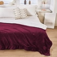 thumbnail image 4 of Double-Sided Lamb Fleece Blanket Coral Velvet + Fleece, Thick Warm Childs Winter Blanket – Machine Washable Plush Throw for Bed Couch Cold Night Comfort, 4 of 6