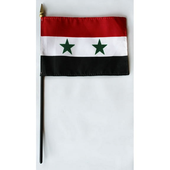 Syria - 4"X6" Stick Flag