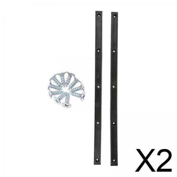 2x1 Par De Rieles Para Monopatín, Cabeza Protectora Antigolpes, Tira De Goma, Pieza Para Longboard