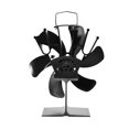 thumbnail image 3 of BE-TOOL 6 Blades Wood Stove Fan Heat Powered Electric Fireplace Fan for Wood Burning Stove / Fireplace / Log Burner Black, 3 of 8