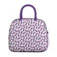 thumbnail image 2 of Lunch Bag Lunch Box for Women Reusable Insulated Lunch Bags,Water-Resistant Concept Pink and Ultraviolet Pineapple Cooler Lunch Tote Bag, Large Capacity for Work Travel Picnic, 2 of 6