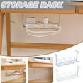 thumbnail image 2 of CAROOTU Under Desk Cable Management Tray Sturdy Table Bottom Wire Management Rack for Office Home New, 2 of 7