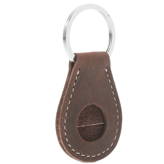 AA Holder Quarter Holder Keychain Snap Open Display Case Leather Key Ring