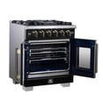 thumbnail image 6 of Forno Capriasca 30-Inch Freestanding French Door Gas Range, 4 Burners, Convection Oven, Energy Efficient, 6 of 13