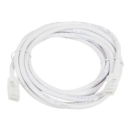 UPC: 0757901812163 | Monoprice FLEXboot Series – Patch cable – RJ-45 (M) to RJ-45 (M) – 10 ft – UTP – CAT 5e – booted  snagless  stranded – white