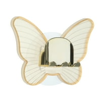 Unique Bargains Cute Wall Mounted Toothbrush Holder Wall Toothbrush Holder for Bathrooms Orange 4.33"x3.35"