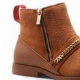 thumbnail image 6 of Jazamé Men's B-746 Double Zipper Croco Print Ankle High Dress Boots, Camel, 11, 6 of 6