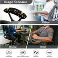thumbnail image 7 of FKELYI Vintage Planet Star Moon Print Office Chair Slipcovers with 2 Piece Armrest Covers Washable Anti-Dust Computer Chair Protective Cover for Armchair Removable Decoration, 7 of 7