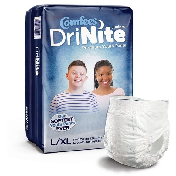 Ropa interior absorbente Comfees DrInite Juniors Youth Youth Youth YLXL 27-57 kg