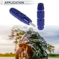 thumbnail image 3 of Unique Bargains 0.71" Motorcycle Slider Frame Aluminum Alloy Plastic Wheel Fairing Protection Crash Pad Protector Guard 0.98" 3.58" Blue 2 Set, 3 of 7