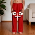 thumbnail image 3 of OGLCCG Beach Pants for Boys Funny Graphic Print Casual Summer Elastic Waist Vacation Pants with Pockets Wide Leg Loung Trousers 4-14 Years, 3 of 8