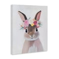 thumbnail image 2 of Stupell Industries Cottage Flower Crown Rabbit Canvas Art, 36 x 48, by The Prints Vibe, 2 of 8