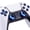 Black, variant on eXtremeRate RGB LED Button & Thumbstick Kit for PS5 BDM-030/040/050/060 – 7 Colors 9 Modes, Transparent D-pad & Face Buttons - White