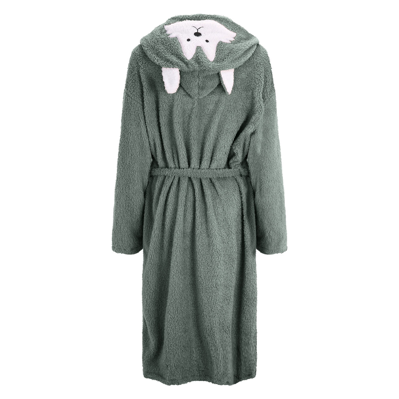 qolati Women Hooded Fleece Robe Cute Bear Ears Hoodies Plush Robes Soft  Warm Spas Home Bathrobe Thick Nightgown with Pockets - Walmart Business  Supplies