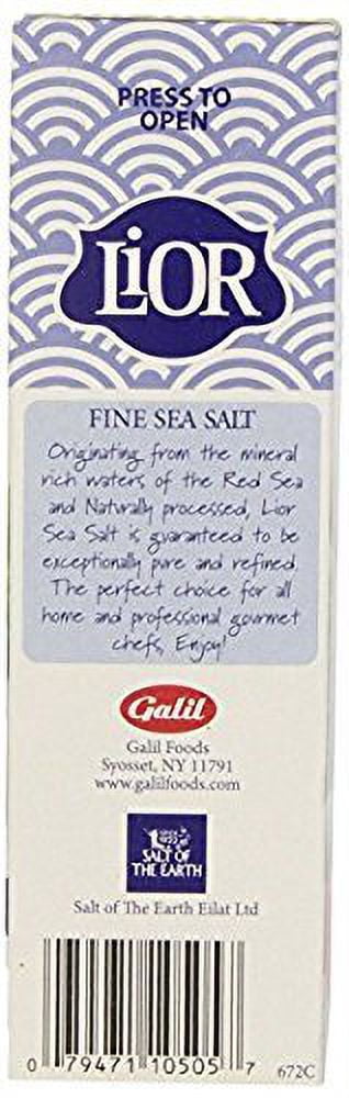 Lior Fine Sea Salt Natural Red Sea Salt 35.2 Oz. Pack Of 3.