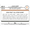 thumbnail image 2 of 2024 TOPPS UPDATE ALL-STAR GAME #ASG-31 LOGAN WEBB SAN FRANCISCO GIANTS, 2 of 2