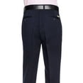 thumbnail image 3 of AKA Men's Work Pants Cotton Twill - Traditional Fit Slacks Flat-Front Black 34 X-Long, 3 of 25