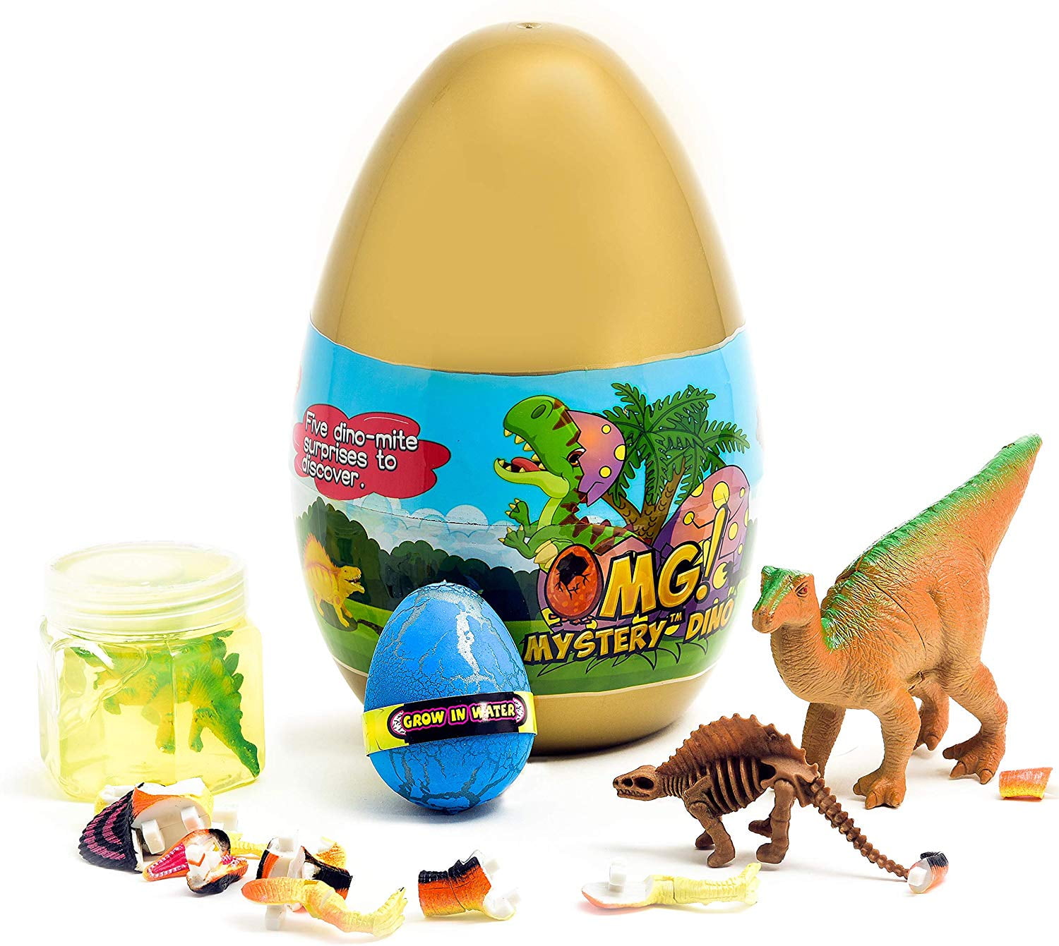 Dinosaur Egg Fossil Putty Slime Jurassic Dino Fun Skeleton Toy Easter Basket 
