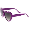 thumbnail image 2 of zeroUV Female Women's Oversize Gradient Lens Heart Sunglasses 56mm (Purple / Lavender) - 56mm, 2 of 4