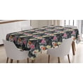 thumbnail image 1 of Ambesonne Aloha Tablecloth Rectangular Table Cover, Cocktails Hibiscus Zebra, 60"x84", Multicolor, 1 of 3