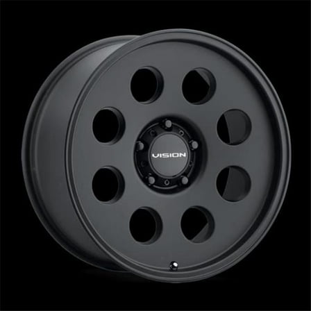 Vision 56-5873SB-19 5 x 127 mm Midway Wheel Rim - Satin Black