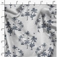 thumbnail image 2 of Soimoi White Fabric - By the Yard - 54 Inch Wide - Tropical Plam Tree With Birds Fabric - Botanical Beauty Meets Avian Elegance Printed Fabric, 2 of 6