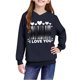 thumbnail image 5 of Sudadera con capucha y estampado de corazón de San Valentín, sudadera de manga larga para niños y niñas, chaqueta para niñas de talla mediana y grande., 5 of 7