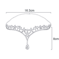 thumbnail image 2 of Boda nupcial mujer cristal flor decoración corona diadema tocado Tiara, 2 of 5