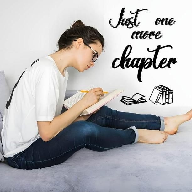 Pegatinas de pared con frases inspiradoras de lectura, calcomanías de pared con frases inspiradoras de lectura, calcomanías para pared con frases de vinilo para decoración artística.