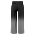 thumbnail image 4 of Bainana Girls Loose Fit Casual Pants Child Color Block Elastic Waist Wide Leg Trousers With Pockets Comfortable Soft Little Girls Seaside Beach Hawaii Long Pants Black Size 4-5 Years, 4 of 6
