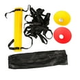 thumbnail image 1 of Equipo De Escalera De Entrenamiento De Velocidad, 10 Piezas De Conos De Disco, Correas De Nailon Y Kit De Tren De Agilidad De Velocidad PP Que Mejoran La Resistencia Para El, 1 of 7