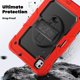 thumbnail image 4 of Funda para iPad Pro de 11 pulgadas (M4) 5.ª generación 2024, funda protectora resistente a los golpes con protector de pantalla, soporte giratorio de 360°, correa para mano/hombro, 4 of 9