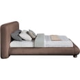 thumbnail image 4 of Meridian Furniture Blair Brown Chenille Fabric Upholstered King Bed, 4 of 10