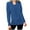 Blue, variant on XFLWAM Women Deep V Neck Fake Two Piece Long Sleeve Knitted Sweater Solid Color Blouse Loose Pullover Tops Blue M