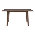 thumbnail image 5 of Dining Tables 60" Rustic Farmhouse Dining Table - Solid Wood Frame, Minimalist Modern Dining Table for Kitchen, Dining Room, Living Room, Walnut,Modern Dining Tables, 5 of 16