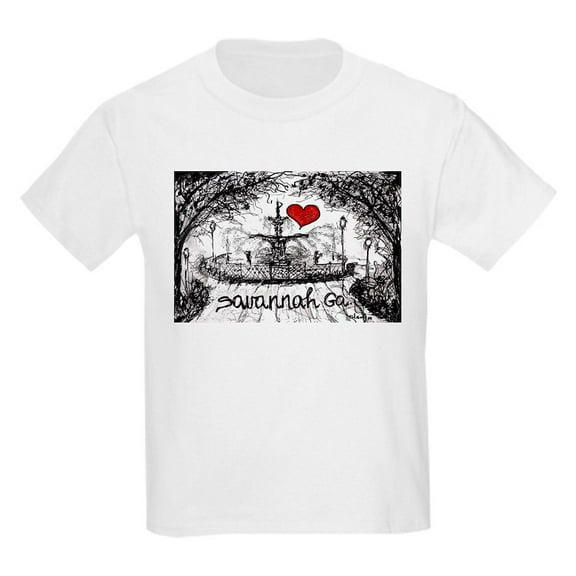 CafePress - I Love Savannah Ga T Shirt - Light T-Shirt Kids XS-XL