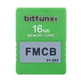 thumbnail image 2 of Tarjeta de memoria de 16 MB FMCB McBoot Free MC Boot v1.953 para Sony PS2 (verde), 2 of 6