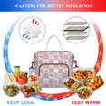 thumbnail image 4 of Pioneer Flower Floral Print Pattern Womens Lunch Box for Work,Insulated Large Lunch Bag for Tween and Teen,Loncheras Para Mujer,Leakproof Adult Lunch Bag for Work,Beach,Travel,Picnic,Camping, 4 of 5