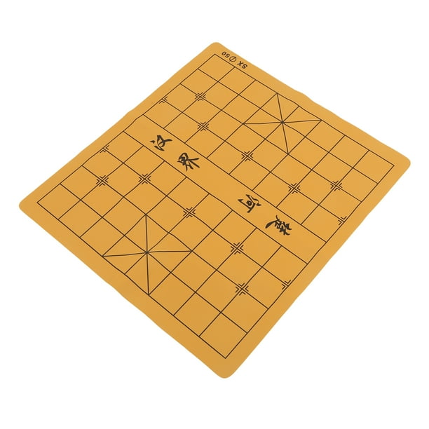 Tablero de ajedrez chino de doble cara, accesorios para juegos de ajedrez, tablero de ajedrez plegable