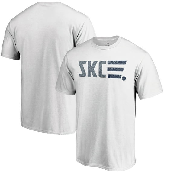 Men's White Sporting Kansas City Americana Patriotic Club T-Shirt
