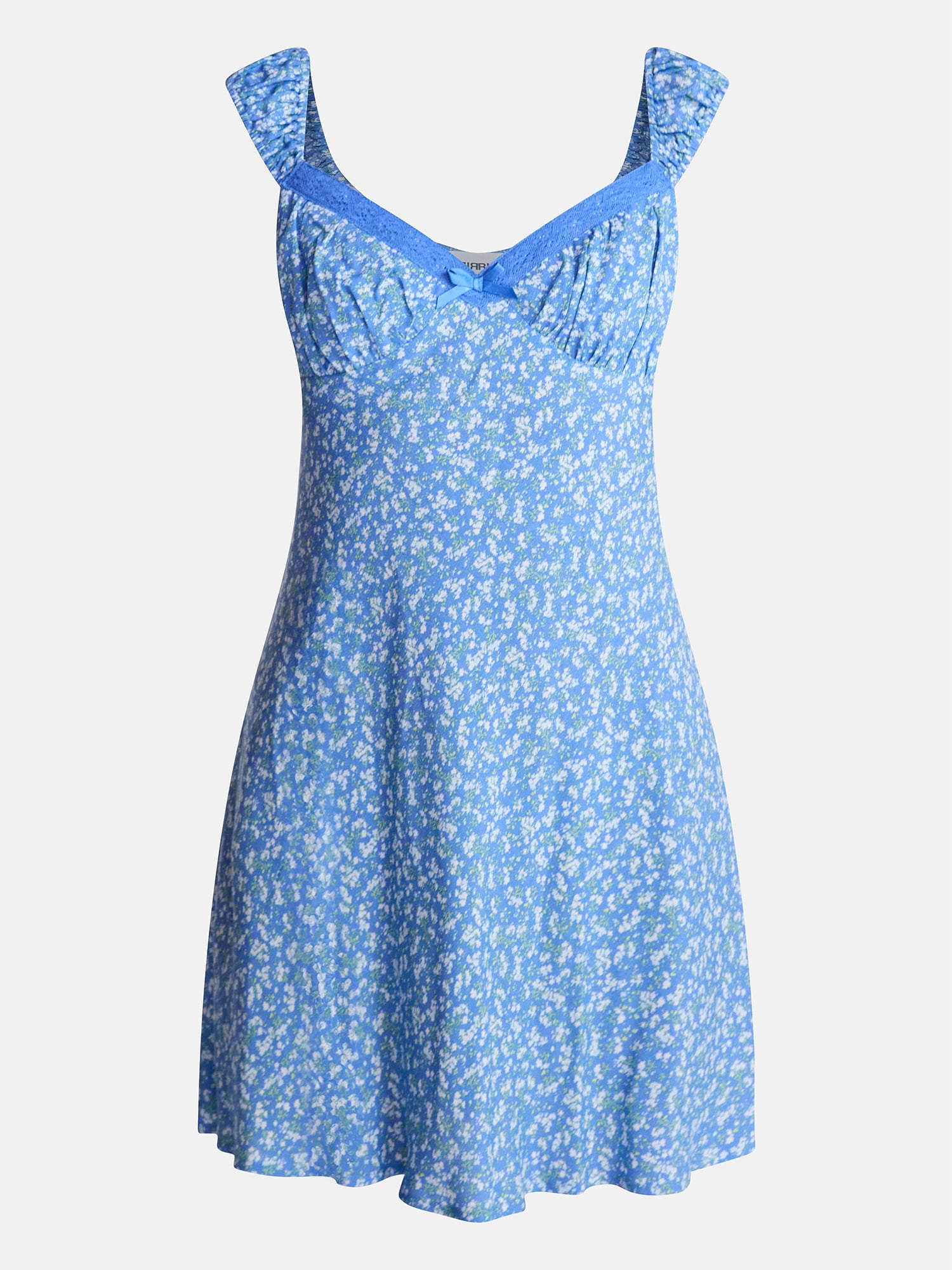No Boundaries Crochet Trim Dress with Cap Sleeves, Women’s XXS-XXL