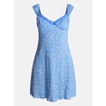 thumbnail image 5 of No Boundaries Crochet Trim Dress with Cap Sleeves, Women’s XXS-XXL, 5 of 5