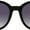 Black, variant on Sunsentials by Foster Grant Rose Round Unisex Sunglasses