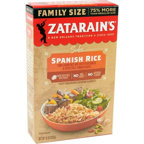 Zatarains Family Size Spanish Rice, 15 Oz Packaging May Vary