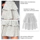 thumbnail image 4 of Falda con volantes, falda con volantes en capas Falda con volantes con estampado de lunares Falda con volantes en capas diseñada para el futuro, 4 of 5