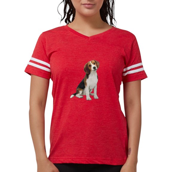 CafePress - Beagle #1 T Shirt - Womens Football Shirt