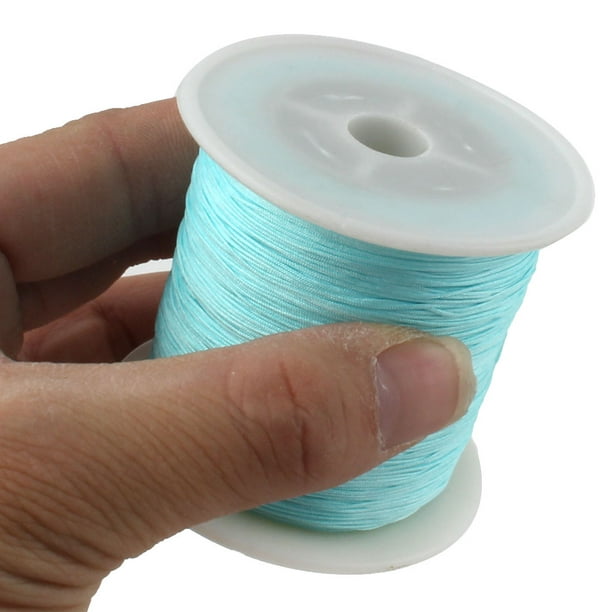Unique Bargains Nylon Diy Art Craft Braided Beading Cord String Rope Roll Sky Blue 153 Yards Other