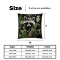 thumbnail image 5 of Raccoon Elegant Velvet Throw Pillows with Unique Patterns for Chair Pillow Covers & Throw Pillow - Set of 2, Available in 16x16, 18x18, & 20x20 inches for, 5 of 6