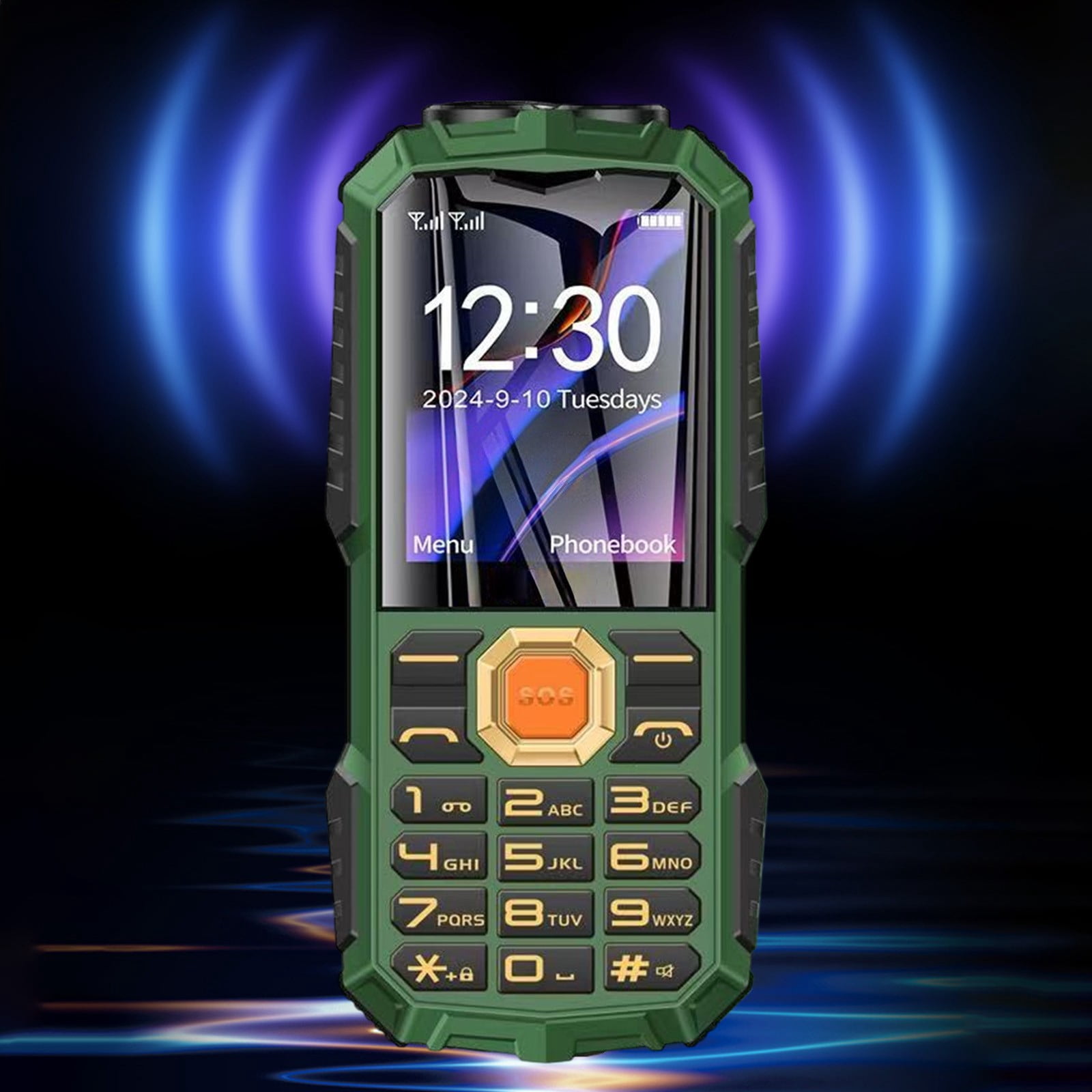 Kchsji Senior Cell Phone Unlocked, Easy to Use Flip Phone with Large Buttons Big Screen, Loud Speaker SOS Flashlight Long Standby, Simple Basic Phone for Seniors Elderly Travel Emergency
