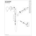 thumbnail image 3 of Kingston Brass KX1067BD Victorian Hand Shower Kit, Brushed Brass, 3 of 5